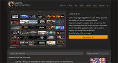 Desktop Screenshot of lutris.net